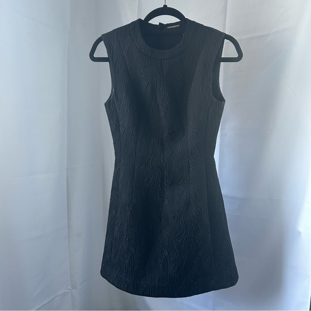 Alexis Textured Black Mini Dress